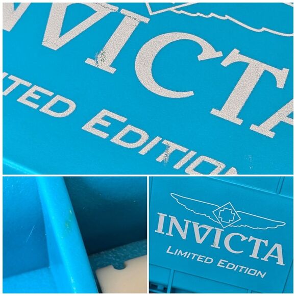 Invicta Limited Edition Aqua Blue Empty Hard Watch Dive Case Only - Picture 15 of 16